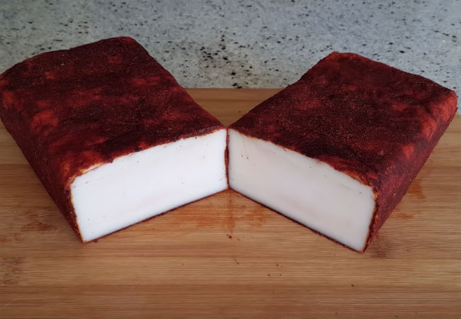 Шпик венгерский: замариновали из килограмма мяса