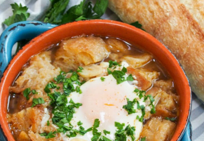 Испанский хлебный суп по-деревенски: получилось сытнее солянки