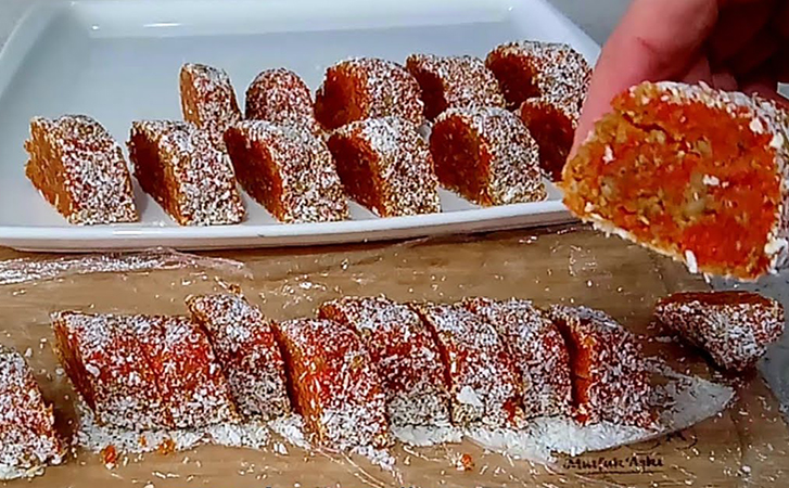 Превращаем морковь в мармеладную закуску-десерт. Подсмотрели в Турции, где за блюдом стояла очередь