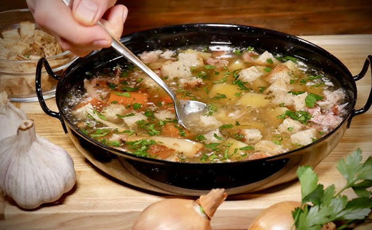 Зимний чесночный суп с Карпат. Ароматнее солянки и борща, а готовится быстро