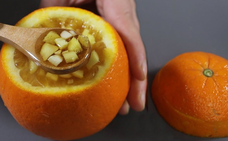 Делаем витаминный сироп на зиму и начало весны: смешиваем чеснок, апельсин и мед
