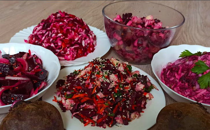 5 гениальных рецептов салатов из свеклы на каждый день. На приготовление уйдет по 5-10 минут