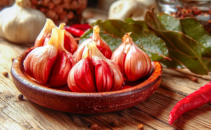 Маринуем молодой чеснок по-грузински: закуску со стола сметают быстрее шашлыка