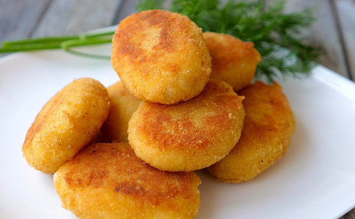 Картофельные котлеты с рыбой без фарша. Хрустящие снаружи, нежные внутри