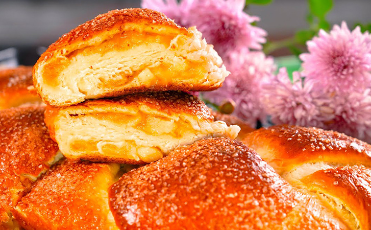 Осенняя косынка с начинкой яблок: покорит с первого укуса