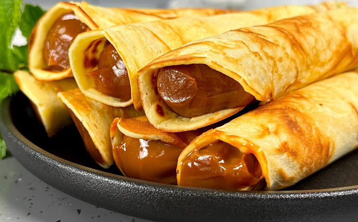 Вафельные трубочки без вафельницы: используем обычную сковороду