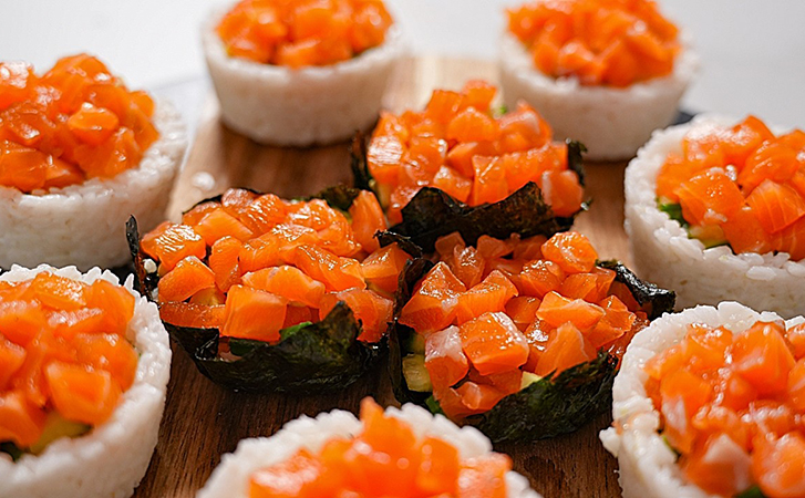 Суши дома и дешевле покупных. Особенные рисовые кармашки «Филадельфия», с нежнейшим сыром