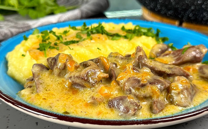 Превратили сердечки индейки и настоящее лакомство. Едят абсолютно все и просят добавку