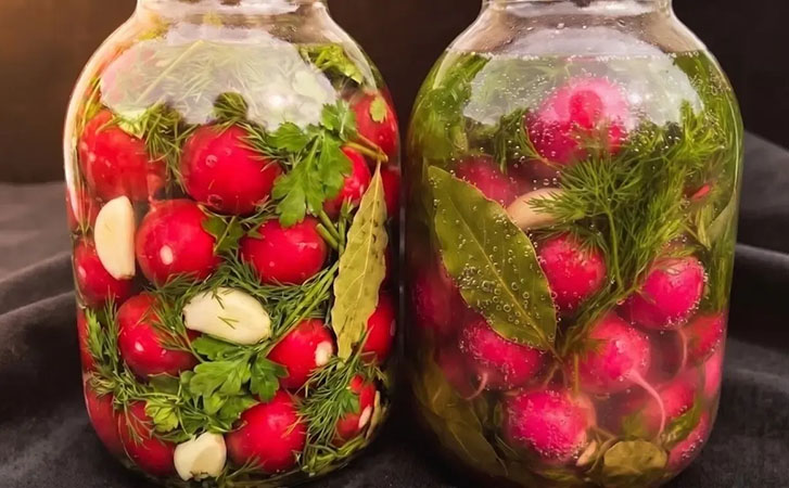 Редиска с бочковым хрустом за 2 дня и без капли уксуса. Идеально к майскому столу