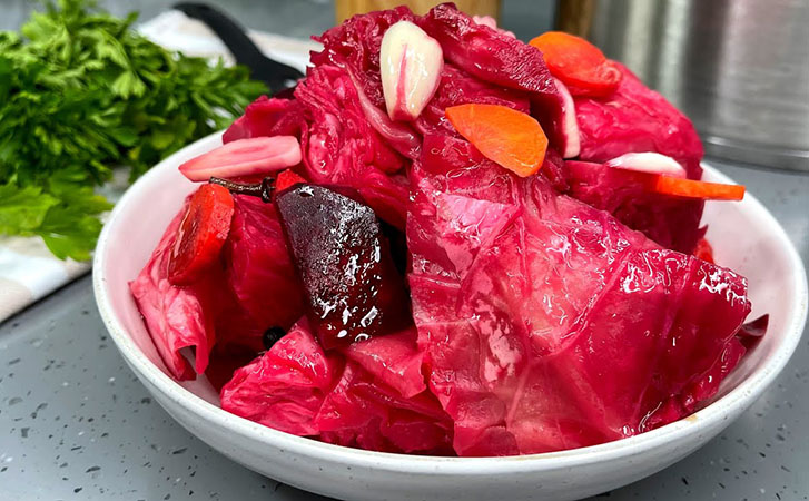 Бесподобная капуста по-грузински. Пикантный вкус и хрустит, словно квасили в бочке