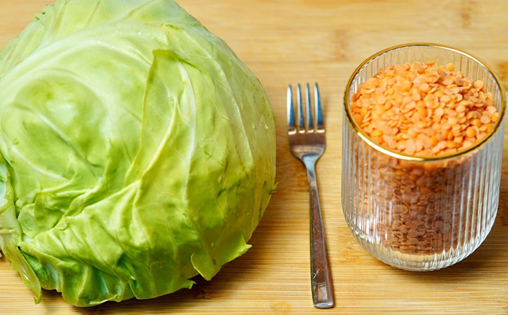 Только капуста и стакан чечевицы: настолько сытно, что мясо здесь и не нужно