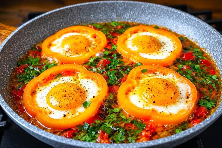Королевская яичница по-армянски: простая шакшука, намного вкуснее глазуньи