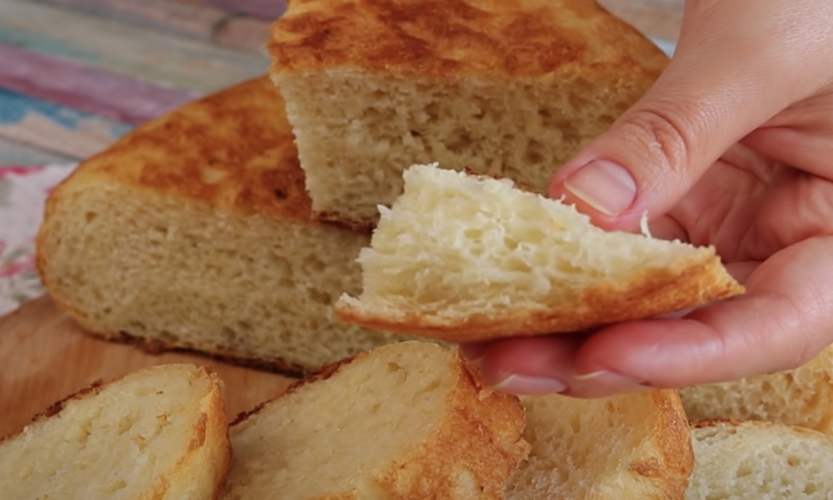 Пошаговый рецепт хлеба на сковороде