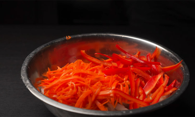 Рецепт моркови по корейски с рыбой