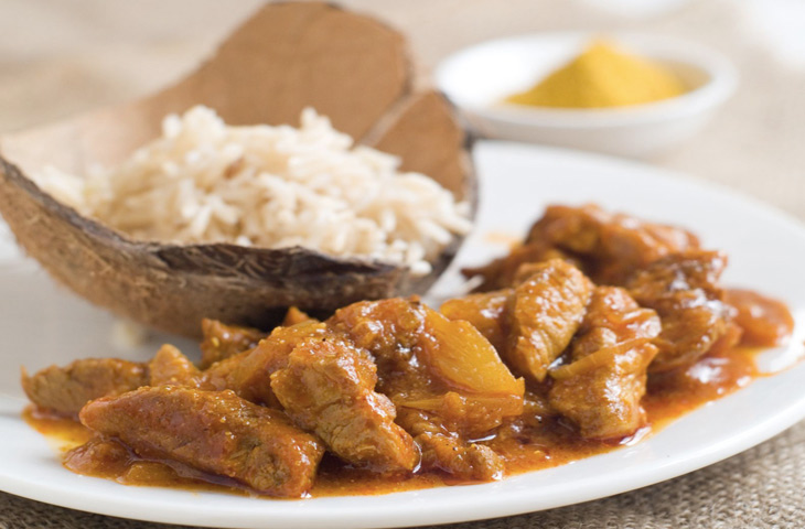 Мясо с карри 