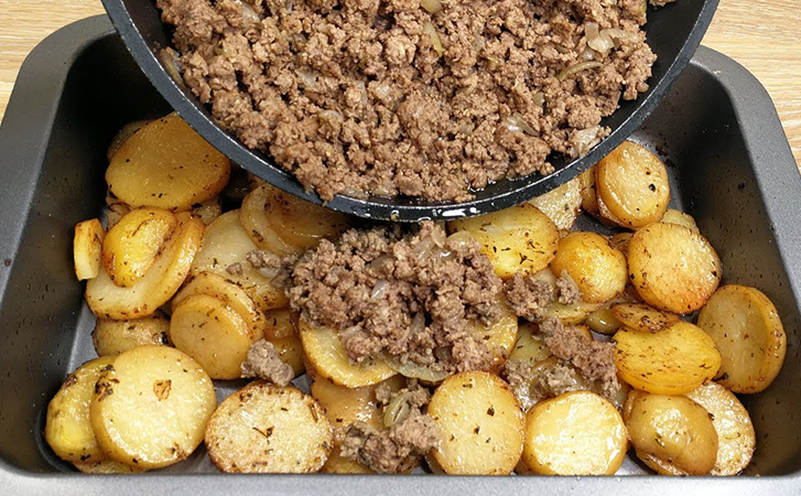 Картофель с фаршем праздничный - пошаговый рецепт с фото