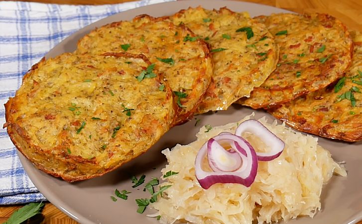 Картофельные драники с фаршем в духовке с сыром — рецепт с фото пошагово